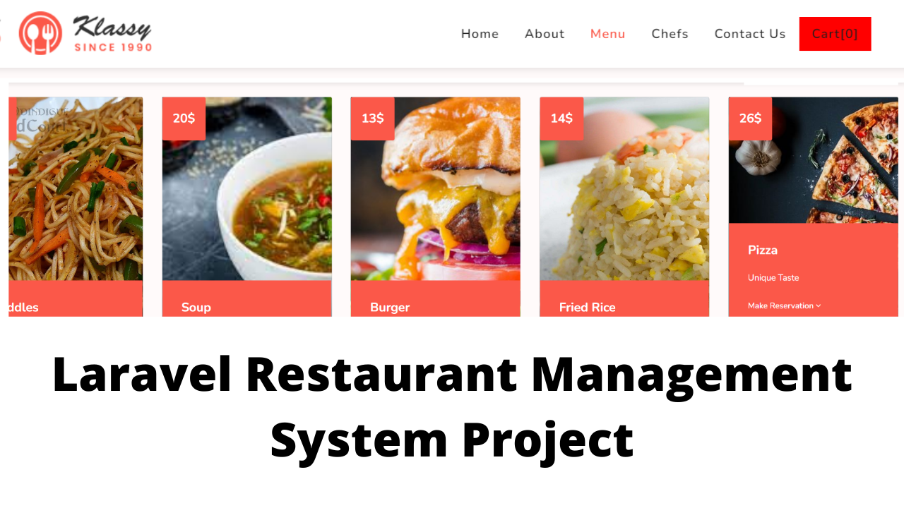 Restaurant Management System In Laravel - YouTube Source Code