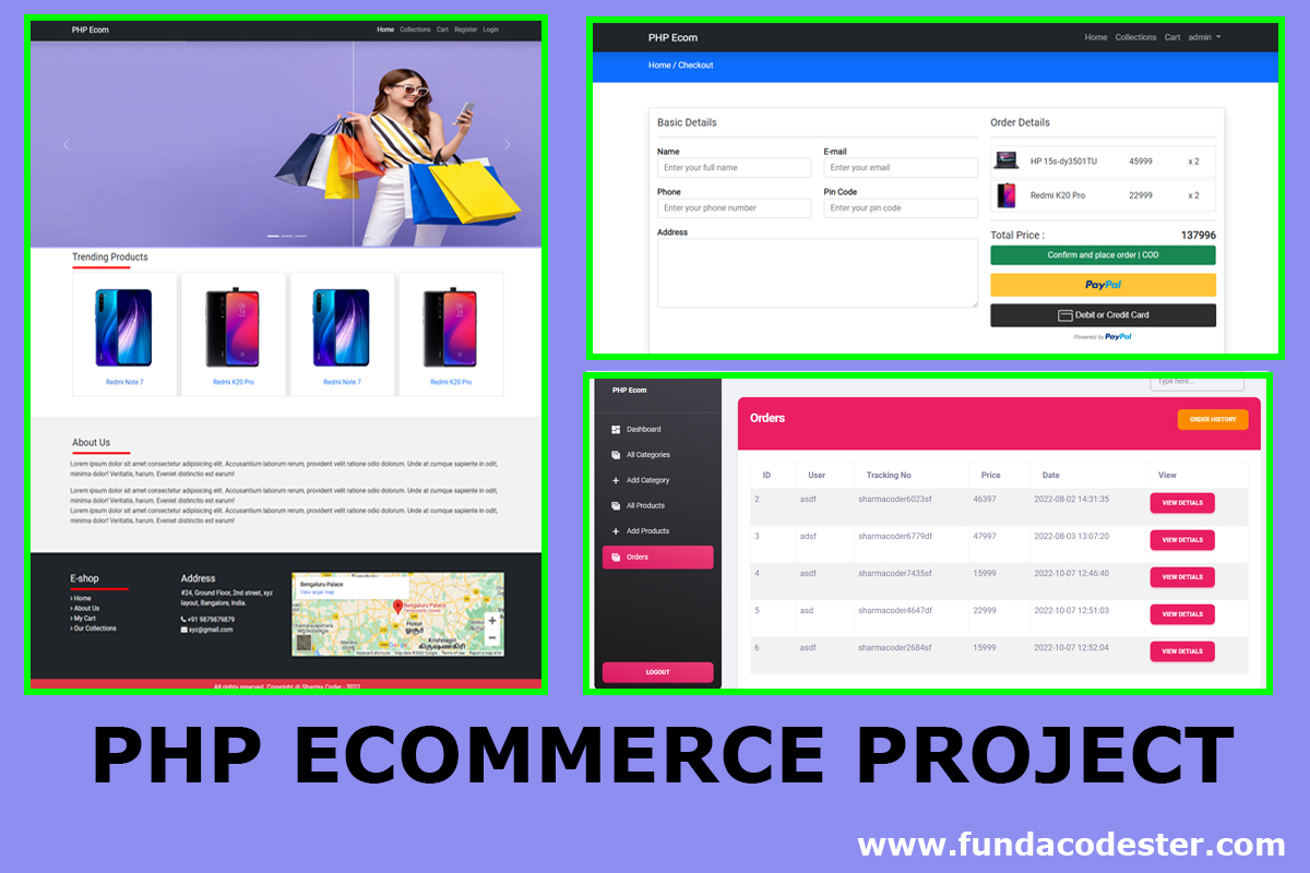 PHP Ecommerce project